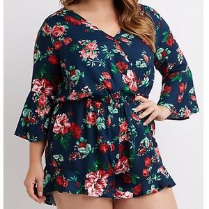 Charlotte Russe Plus Size Floral Romper